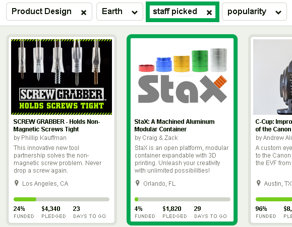 StaX Kickstarter Staff Picked